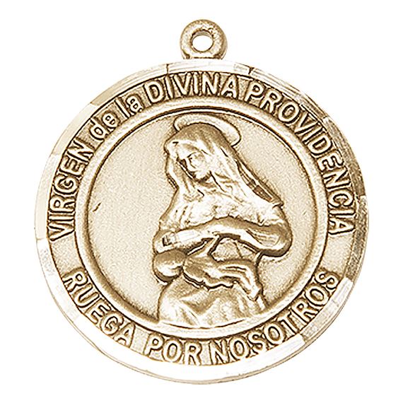 14KT GOLD VIRGEN DIVINA PROVIDENCIA MEDAL