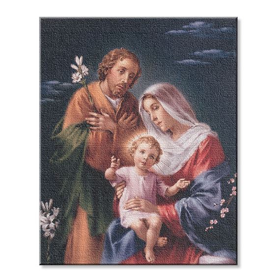 HOLY FAMILY FINE ART STRETCHED CANVAS PRINT - 8" X 10"