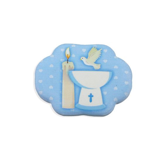 BLUE BAPTISMAL  MAGNET