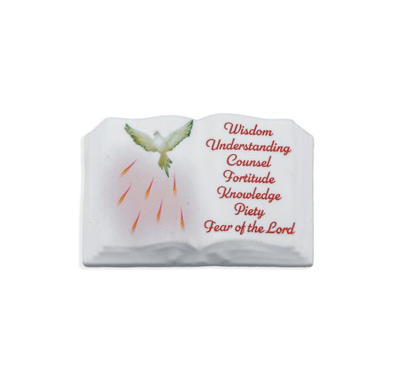 BOOK SHAPED CONFIRMATION MAGNET