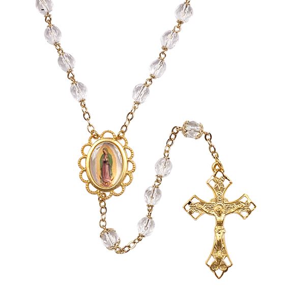 OUR LADY OF GUADALUPE CRYSTAL ROSARY