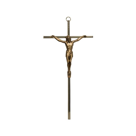 GOLD-PLATED CRUCIFIX - 10 INCH