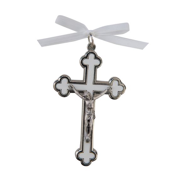 BABY CRIB CRUCIFIX - WHITE