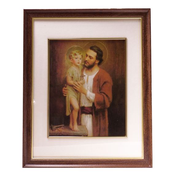 ST. JOSEPH AND CHILD JESUS - CHAMBERS - 14" x 17"