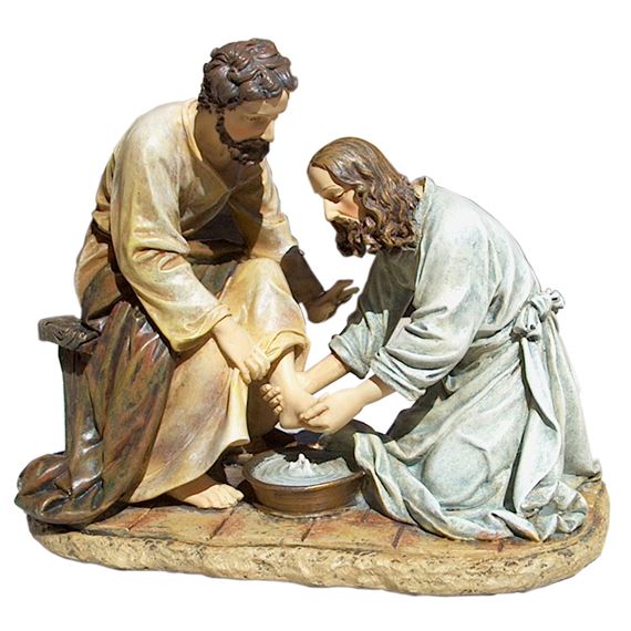 JESUS WASHING DISCIPLE'S FEET
