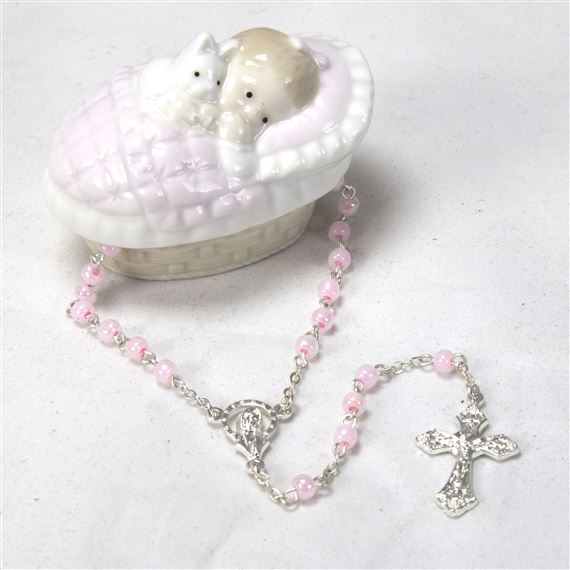 BABY GIRL'S KEEPSAKE ROSARY