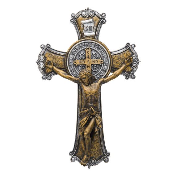 ST. BENEDICT TWO-TONE CRUCIFIX