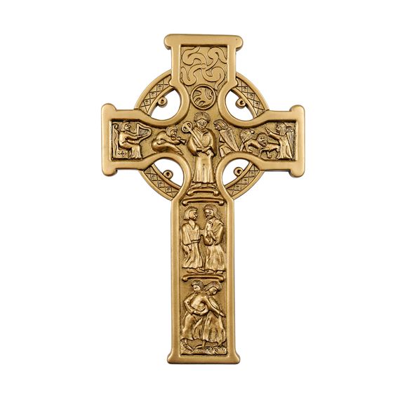 TRUE CELTIC CROSS - ANTIQUE GOLD