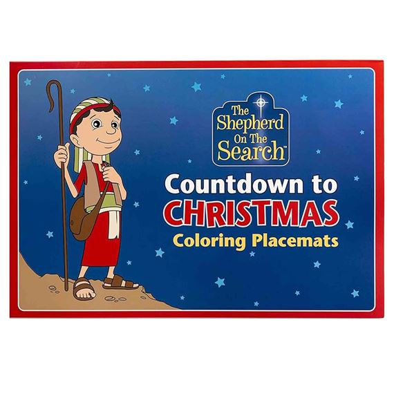 THE SHEPHERD ON THE SEARCH - COUNTDOWN TO CHRISTMAS COLORING PLACEMATS