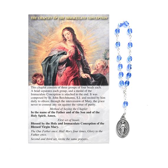 CHAPLET OF THE IMMACULATE CONCEPTION WITH CARD