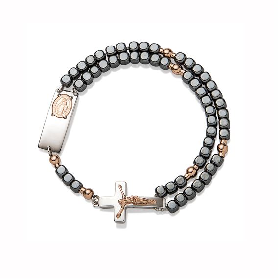 GHIRELLI ROSALET®  - HEMATITE ROSARY BRACELET