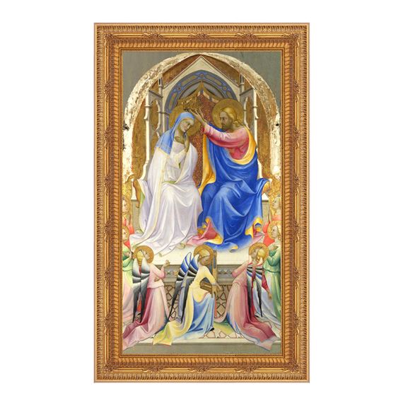 THE CORONATION OF THE VIRGIN  -  Lorenzo Monaco - 11" x 18 1/2"