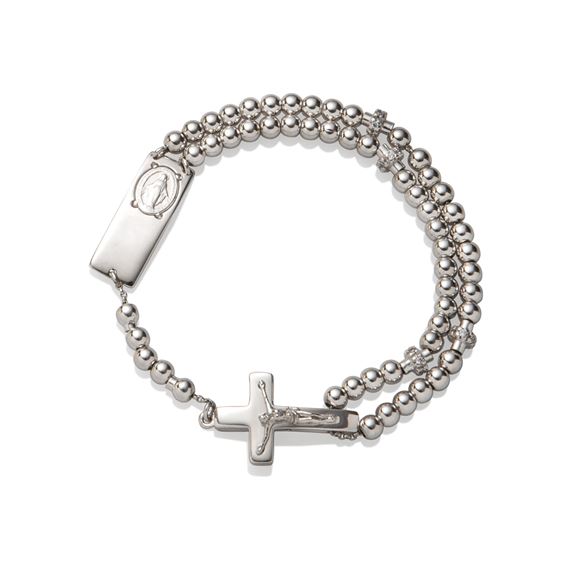 GHIRELLI ROSALET® - SILVER ROSARY BRACELET