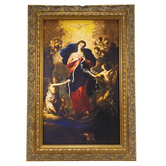 MARY UNDOER OF KNOTS FRAMED PICTURE - 13 1/2" X 19 1/2"