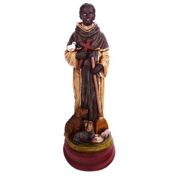 ST. MARTIN DE PORRES STATUE - 8 1/2"
