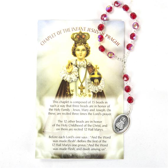 CHAPLET OF THE INFANT OF PRAGUE WITH CARD