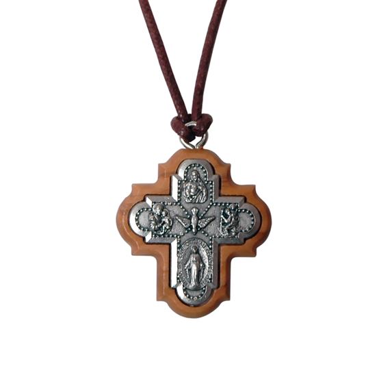 OLIVE WOOD 4-WAY PENDANT