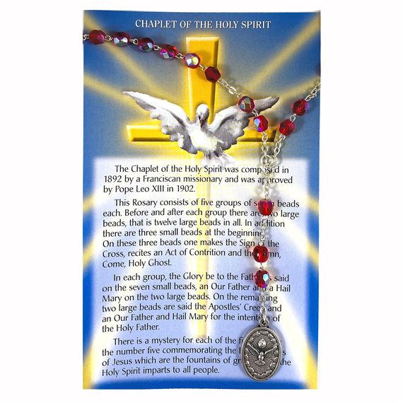 CHAPLET OF THE HOLY SPIRIT WITH CARD