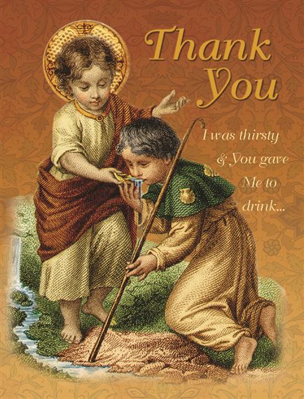 THANK YOU NOTE CARD & ENVELOPE