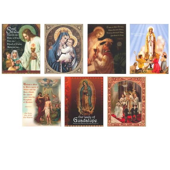 ASSORTED GREETING CARDS FOR VARIOUS OCCASIONS - INCLUDING SACRAMENTS (14 PACK)