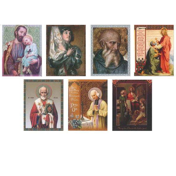 ASSORTED GREETING CARDS FOR VARIOUS OCCASIONS - SAINTS (14 PACK)