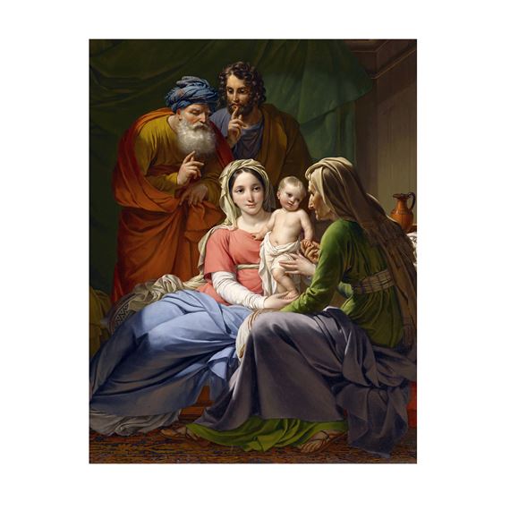 HOLY FAMILY WITH GRANDPARENTS - 4 PACKS OF 6 CARDS