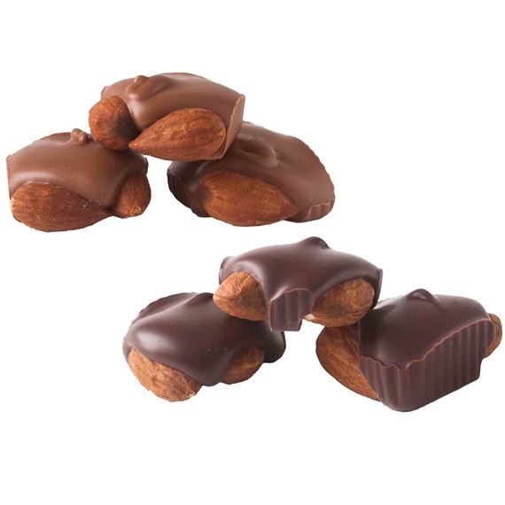 TRAPPISTINE CANDY (BY MOUNT SAINT MARY'S ABBEY) - MILK OR DARK CHOCOLATE ALMOND SQUARES