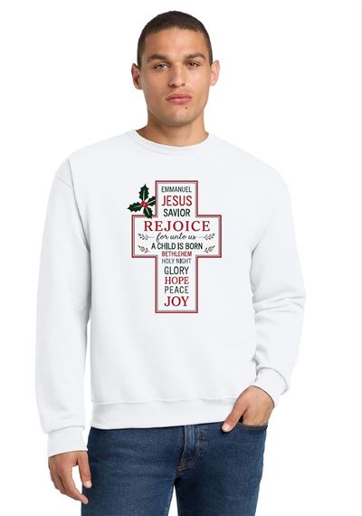 CHRISTMAS CROSS SWEATSHIRT