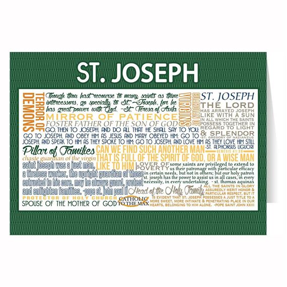 ST. JOSEPH QUOTES NOTE CARDS - PACK OF 6