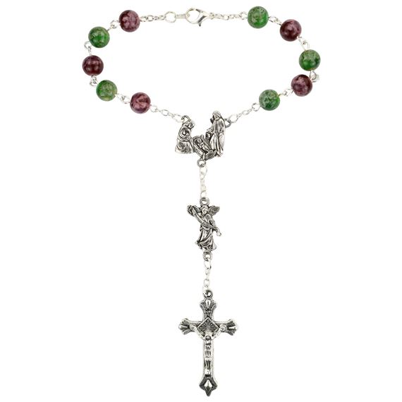 HOLY FAMILY (RED & GREEN) AUTO ROSARY