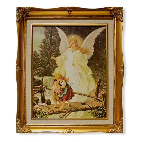GUARDIAN ANGEL FRAMED ARTWORK - 15" x 18"