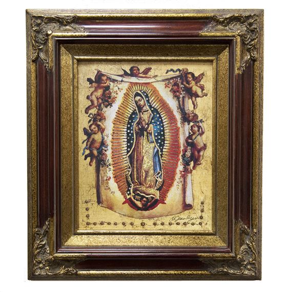 OUR LADY OF GUADALUPE FRAMED ARTWORK - 13" x 15"