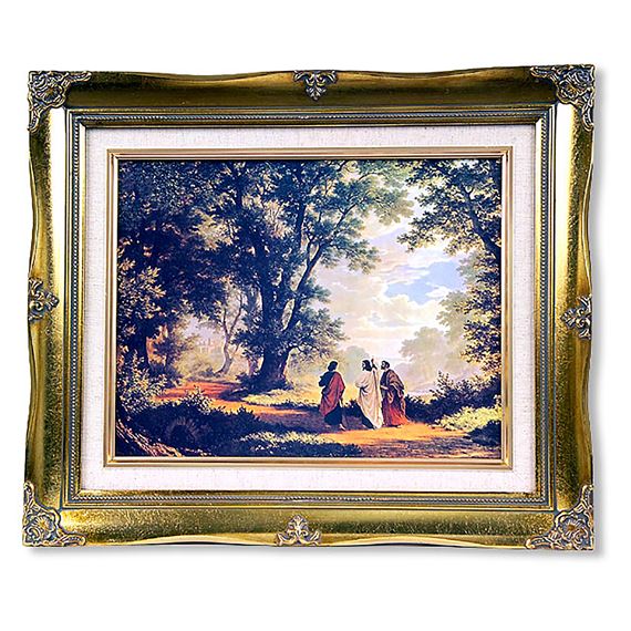 THE ROAD TO EMMAUS FRAMED ARTWORK - 18" x 15"