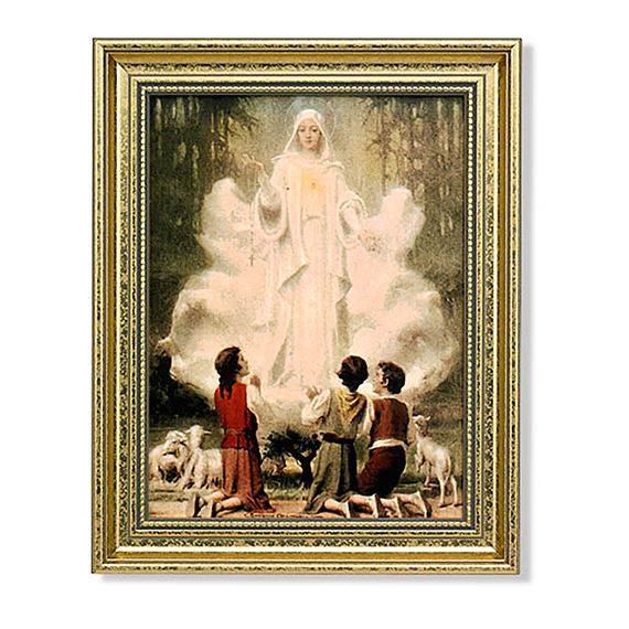 OUR LADY OF FATIMA WITH CHILDREN - 11 1/2" x 14 1/2"
