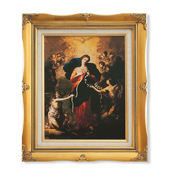 MARY UNDOER OF KNOTS -  FRAMED ARTWORK - 15" x 18"