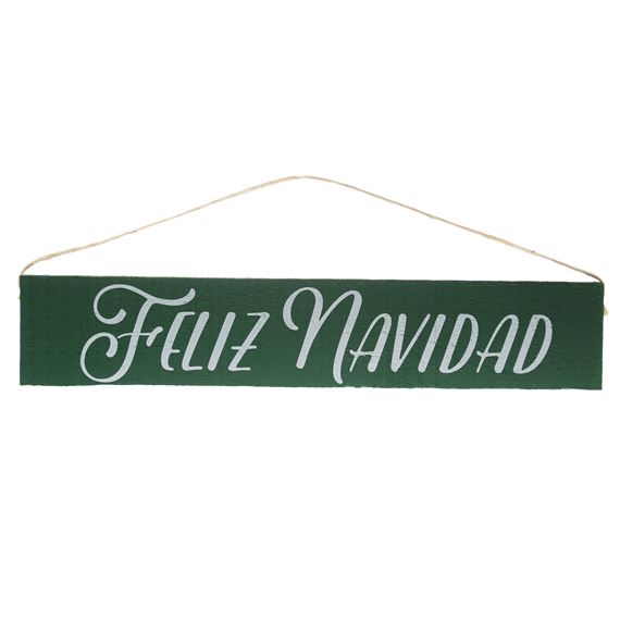 FELIZ NAVIDAD RUSTIC WOOD PLAQUE