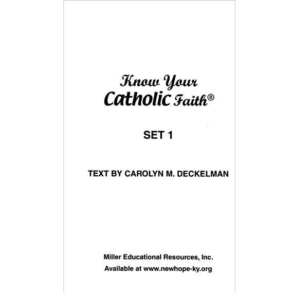 KNOW YOUR CATHOLIC FAITH TEACHING CARDS - SET 1