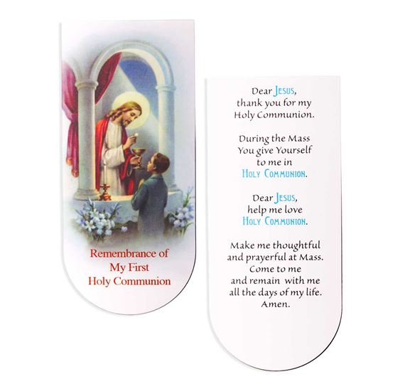 FIRST COMMUNION PRAYER MAGNETIC BOOKMARK (BOY)