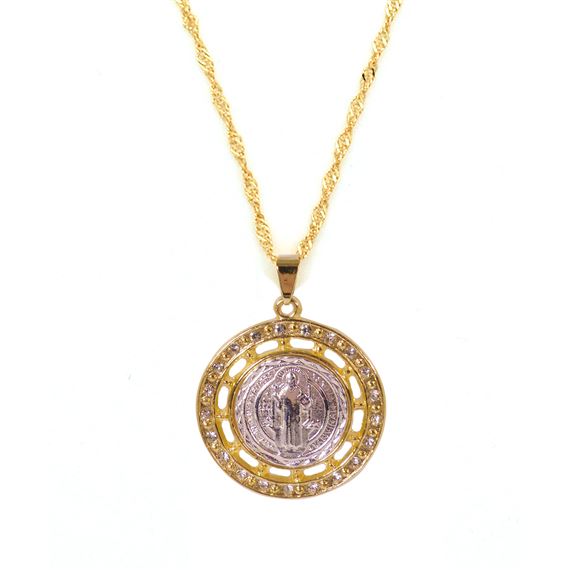 ST. BENEDICT MEDAL NECKLACE (20")