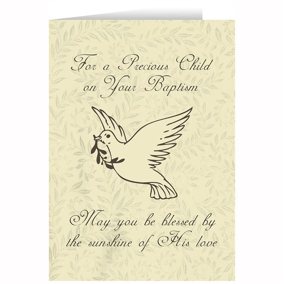 CHILD'S BAPTISM CARD