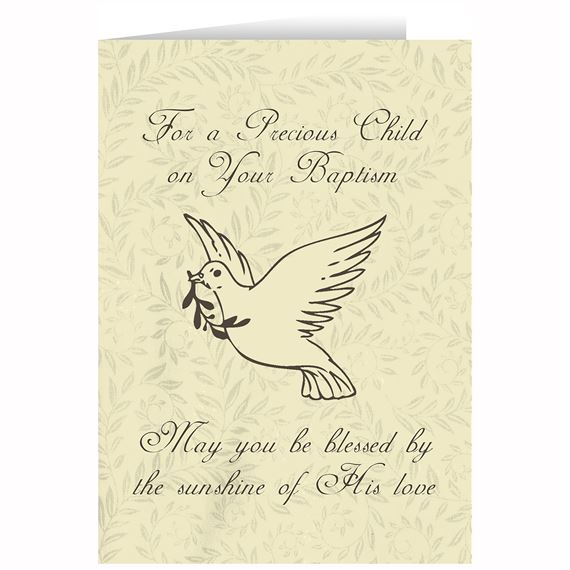 CHILD'S BAPTISM CARD