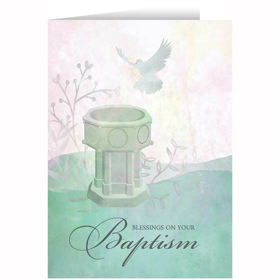 BLESSINGS ON YOUR BAPTISM CARD