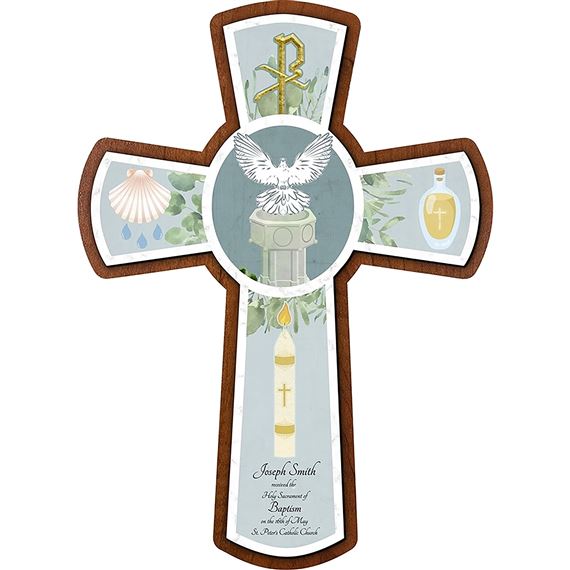 PERSONALIZED WALL CROSS - BAPTISM