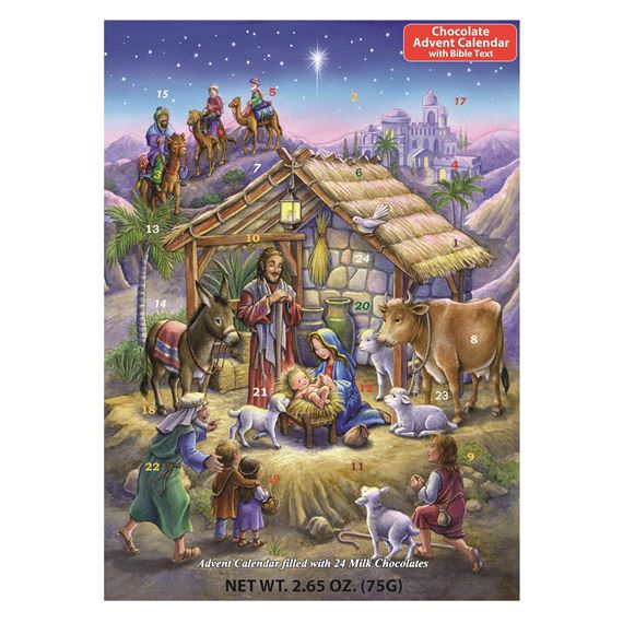 PEACEFUL PRINCE ADVENT CALENDAR WITH CHOCOLATE (10" x 13¾")
