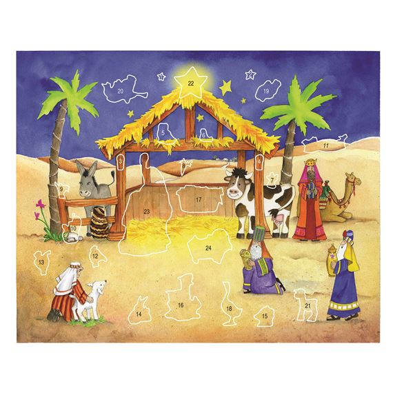 STARLIT STABLE STICKER ADVENT CALENDAR