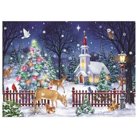 PEACEFUL NIGHT BOXED CHRISTMAS CARDS