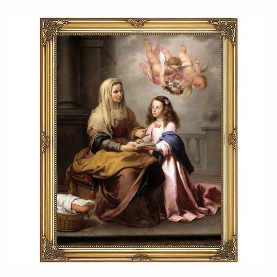 ST. ANNE AND MARY BAROQUE FRAME - 13" x 16"