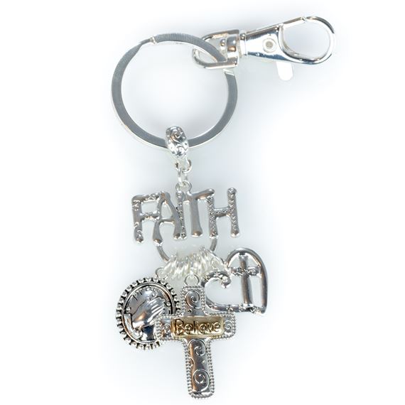 FAITH DANGLE CLIP-ON KEY CHAIN