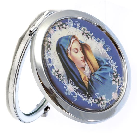 OUR LADY OF SORROWS - DUO-IMAGE COMPACT MIRROR