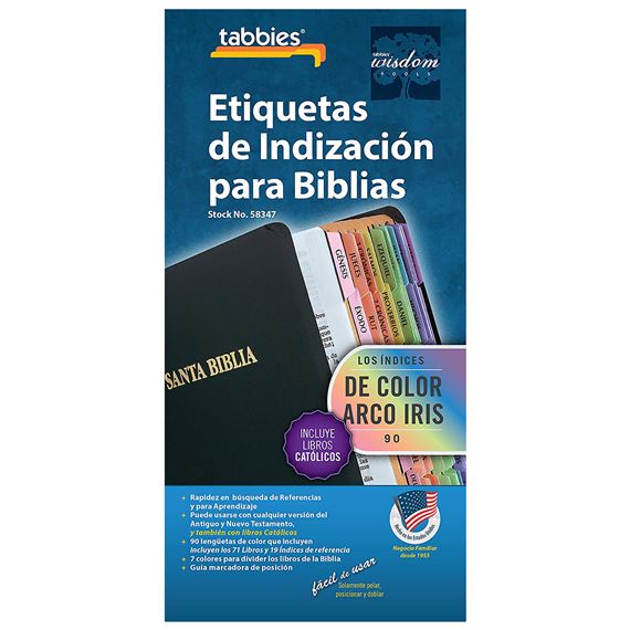 CATHOLIC BIBLE TABS RAINBOW (SPANISH)